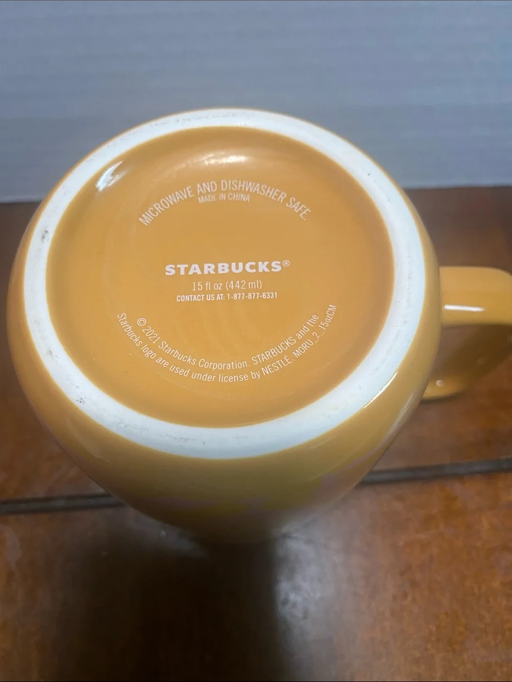 Starbucks 2021  Yellow and Green Ceramic Logo Mug